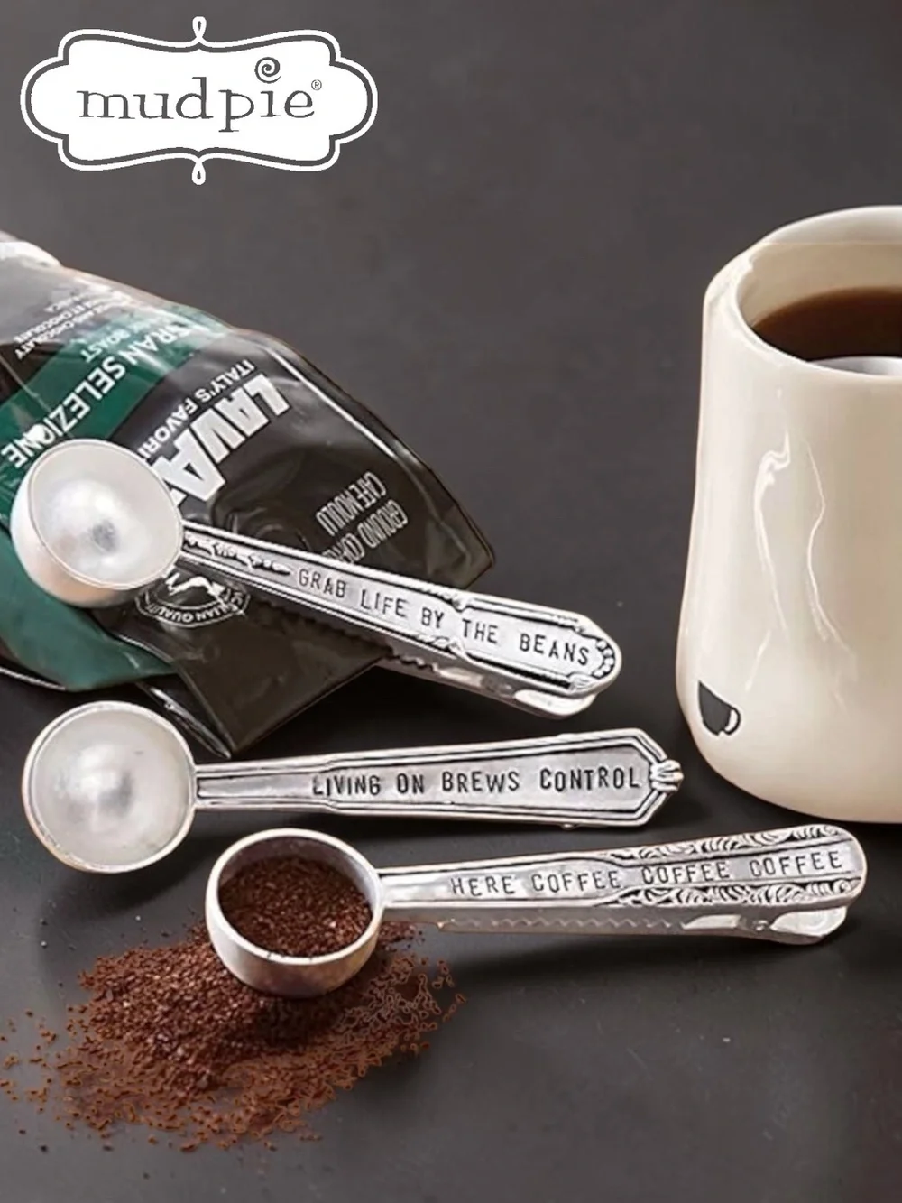 Mud Pie Coffee Scoop and Bag Clip - Living on Brew Control